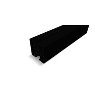 Hliníkový H profil - 6,65 m  černý